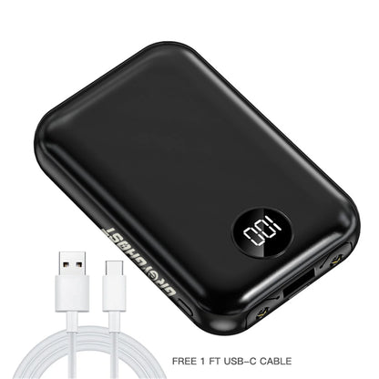 Portable 10000mAh Power Bank | Dual Input Fast Charging with LCD Display & Dual LED Flashlights | High-Capacity Backup Battery Pack for Smartphones, Android, Tablets & More