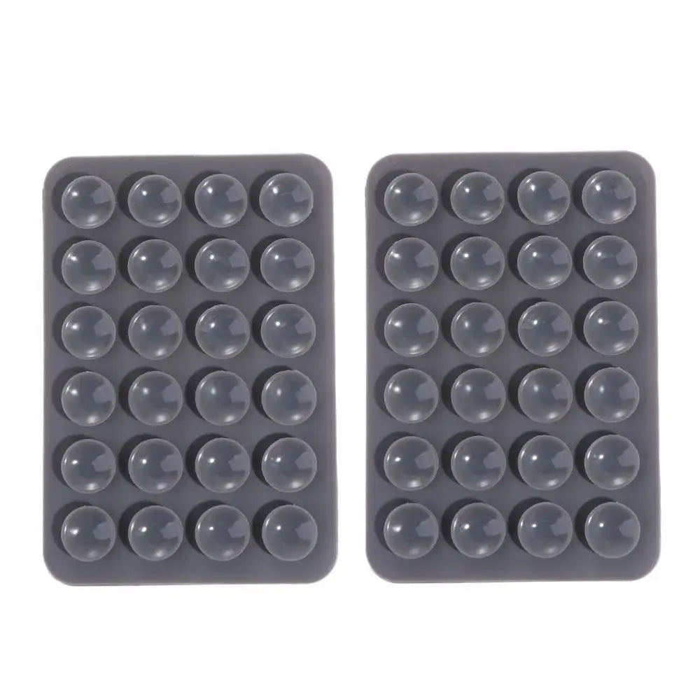 2-Pack Double-Sided Silicone Suction Pads – Adhesive Mobile Phone Fixture with Strong Suction Cups for Repair & Mounting