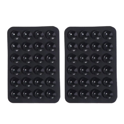 2-Pack Double-Sided Silicone Suction Pads – Adhesive Mobile Phone Fixture with Strong Suction Cups for Repair & Mounting