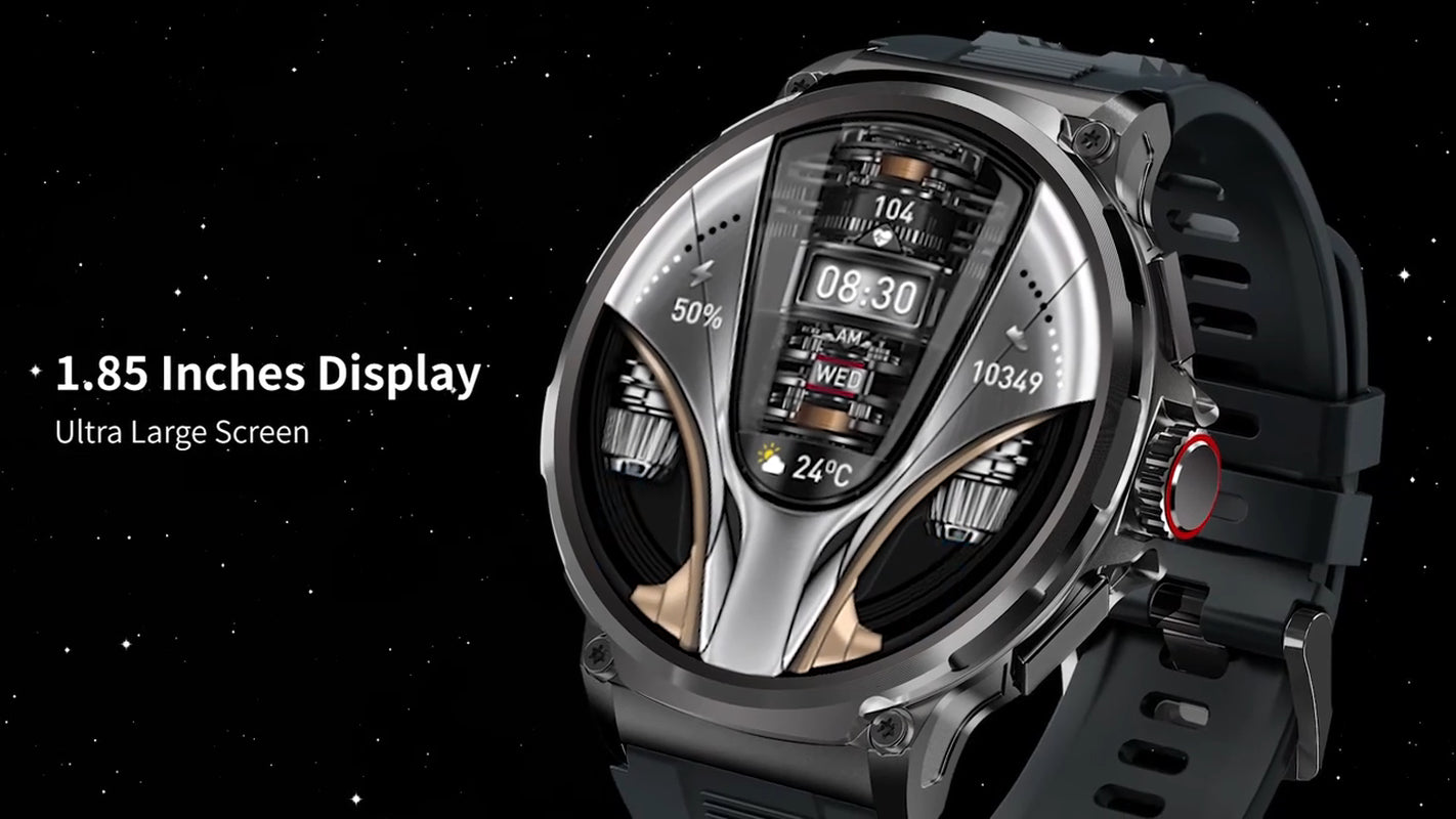 1.85" Ultra HD Smartwatch with GPS & Bluetooth Calling, Fitness Tracker with Heart Rate, Sleep & Health Monitoring, Sports Smart Watch for Men Women, Ideal Gym Gift