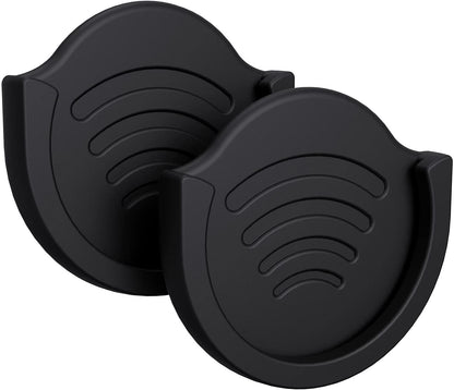 2-Pack Car Grip Mount Phone Holders – Compatible with Collapsible Grip/Sockets, Strong 3M Adhesive, Works on Dashboards, Desks, Walls & More – Black