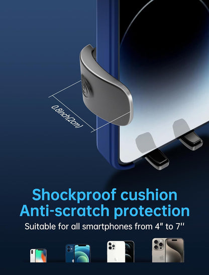 Cup Holder Phone Mount for Car – Upgraded Adjustable Gooseneck, Extra Stable Base, Universal Cell Phone Holder for iPhone 16 & All 4-7" Smartphones (Black)