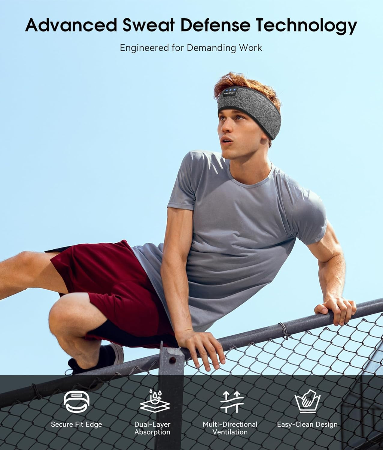 Bluetooth 5.4 Sleep Headphones Headband – Wireless Music Eye Mask with HD Stereo Speakers, Ultra-Soft Sleep Earbuds for Side Sleepers, Travel, Running, Yoga – Ideal Gift for Men & Women