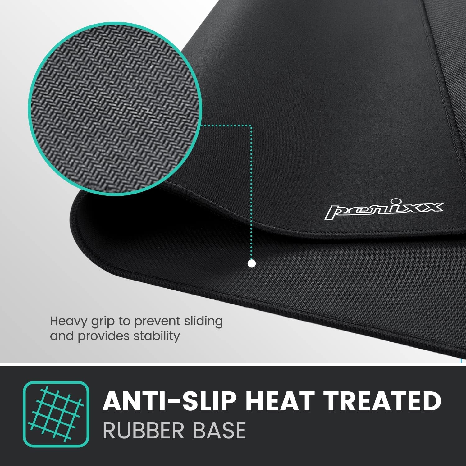 DX-1000XL Waterproof Gaming Mouse Pad – XL 15.75 x 12.6" Non-Slip Mouse Mat with Stitched Edges & Rubber Base – Extended Desk Pad for Laptop & Desktop, Black