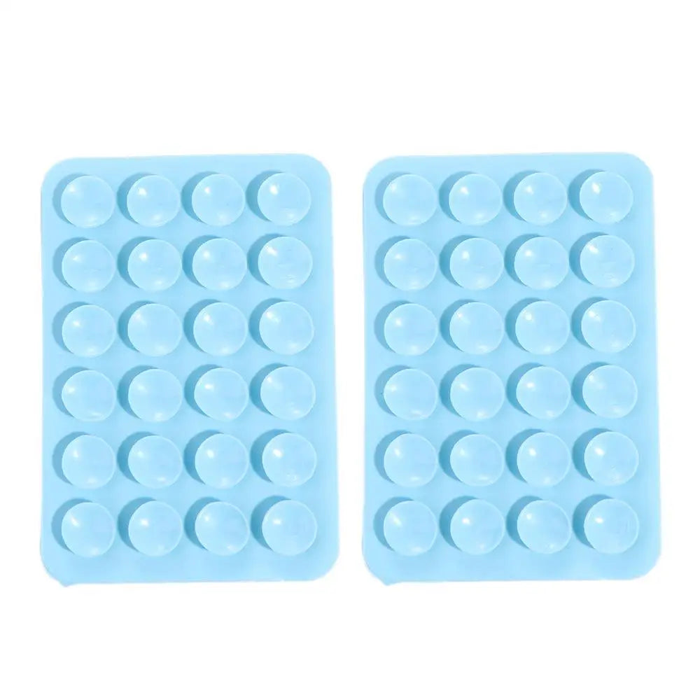 2-Pack Double-Sided Silicone Suction Pads – Adhesive Mobile Phone Fixture with Strong Suction Cups for Repair & Mounting