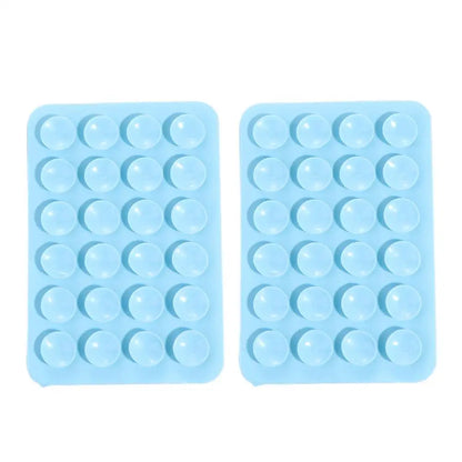 2-Pack Double-Sided Silicone Suction Pads – Adhesive Mobile Phone Fixture with Strong Suction Cups for Repair & Mounting