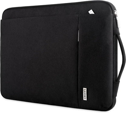 360° Protective 11.6 Inch Laptop Sleeve – Slim Waterproof Shockproof Case for Surface Pro 7/8/9, Laptop Go 2/3, MacBook Air 11, 11–12" Chromebook – Black Carrying Bag