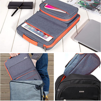 Waterproof 13-14 Inch Laptop Sleeve Case with Detachable Accessory Pouch — Compatible with MacBook Air M2/M3/M4, MacBook Pro 13/14, Surface Laptop 4/5 (13.5”), Chromebook 14, 2-in-1 Protective Computer Bag