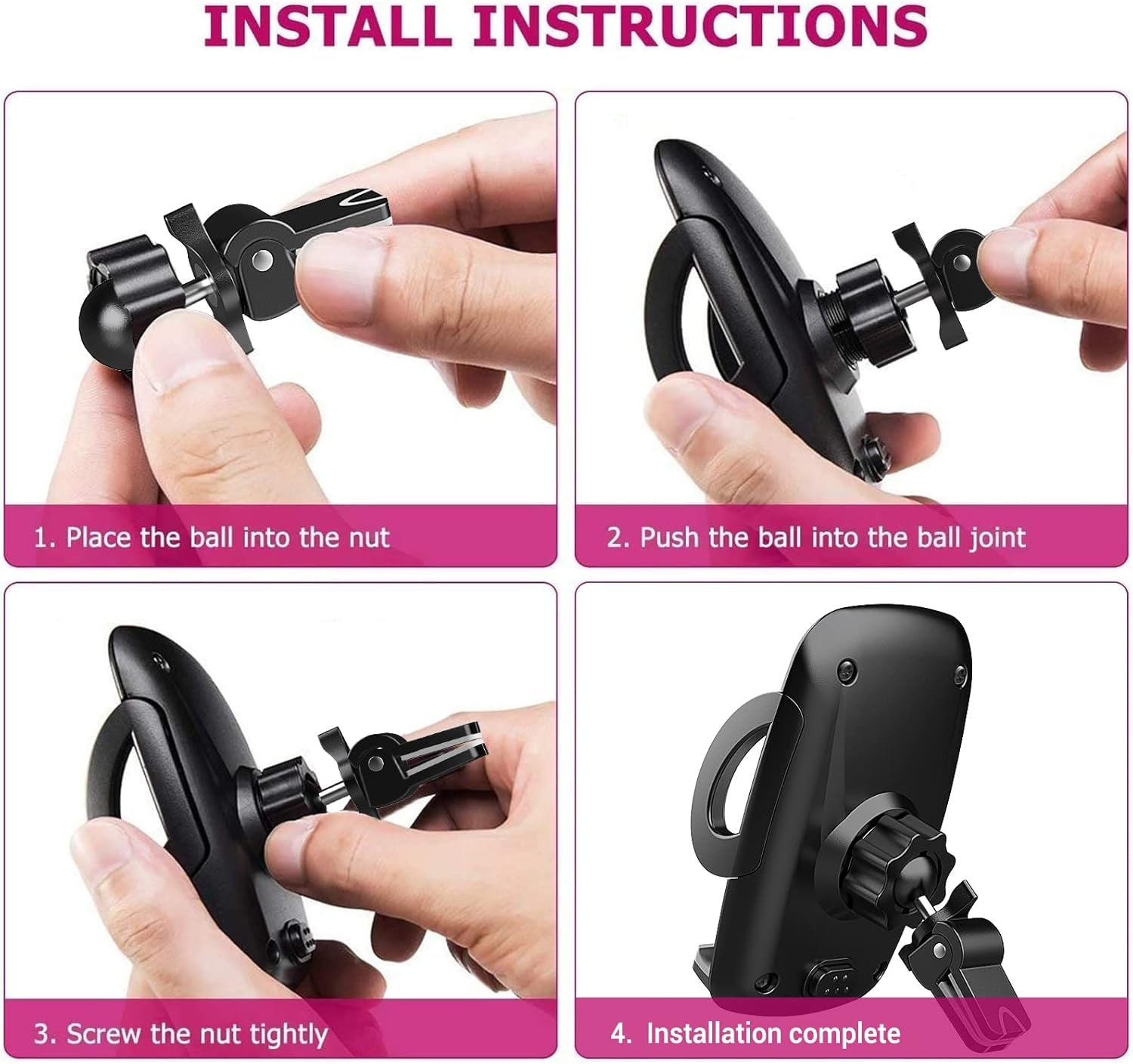 Universal Car Phone Holder – 360° Rotating Air Vent Mount & Stand Cradle for All Smartphones