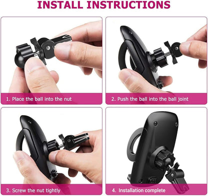 Universal Car Phone Holder – 360° Rotating Air Vent Mount & Stand Cradle for All Smartphones