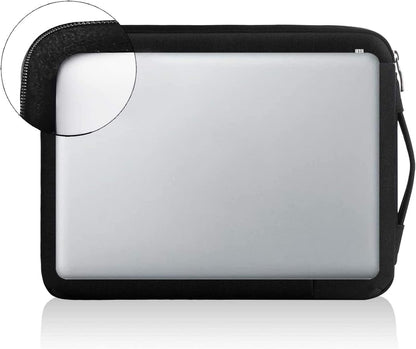 360° Protective 11.6 Inch Laptop Sleeve – Slim Waterproof Shockproof Case for Surface Pro 7/8/9, Laptop Go 2/3, MacBook Air 11, 11–12" Chromebook – Black Carrying Bag