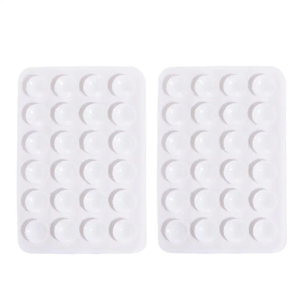 2-Pack Double-Sided Silicone Suction Pads – Adhesive Mobile Phone Fixture with Strong Suction Cups for Repair & Mounting