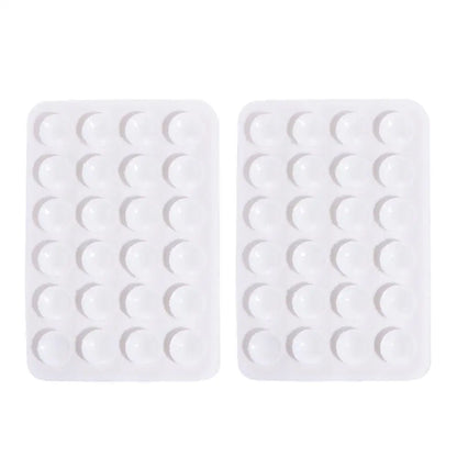 2-Pack Double-Sided Silicone Suction Pads – Adhesive Mobile Phone Fixture with Strong Suction Cups for Repair & Mounting