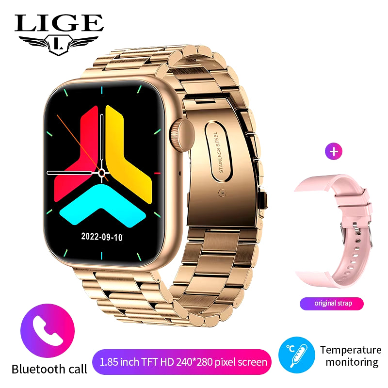 2025 Smartwatch with Wireless Charging | Bluetooth Calling Fitness Tracker for Men & Women | Customizable Watch Faces Smart Fitness Bracelet