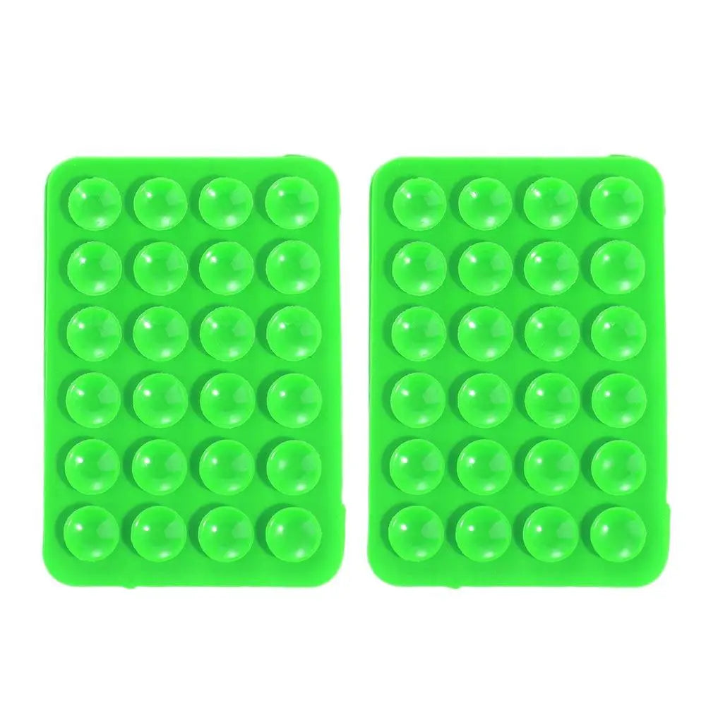 2-Pack Double-Sided Silicone Suction Pads – Adhesive Mobile Phone Fixture with Strong Suction Cups for Repair & Mounting