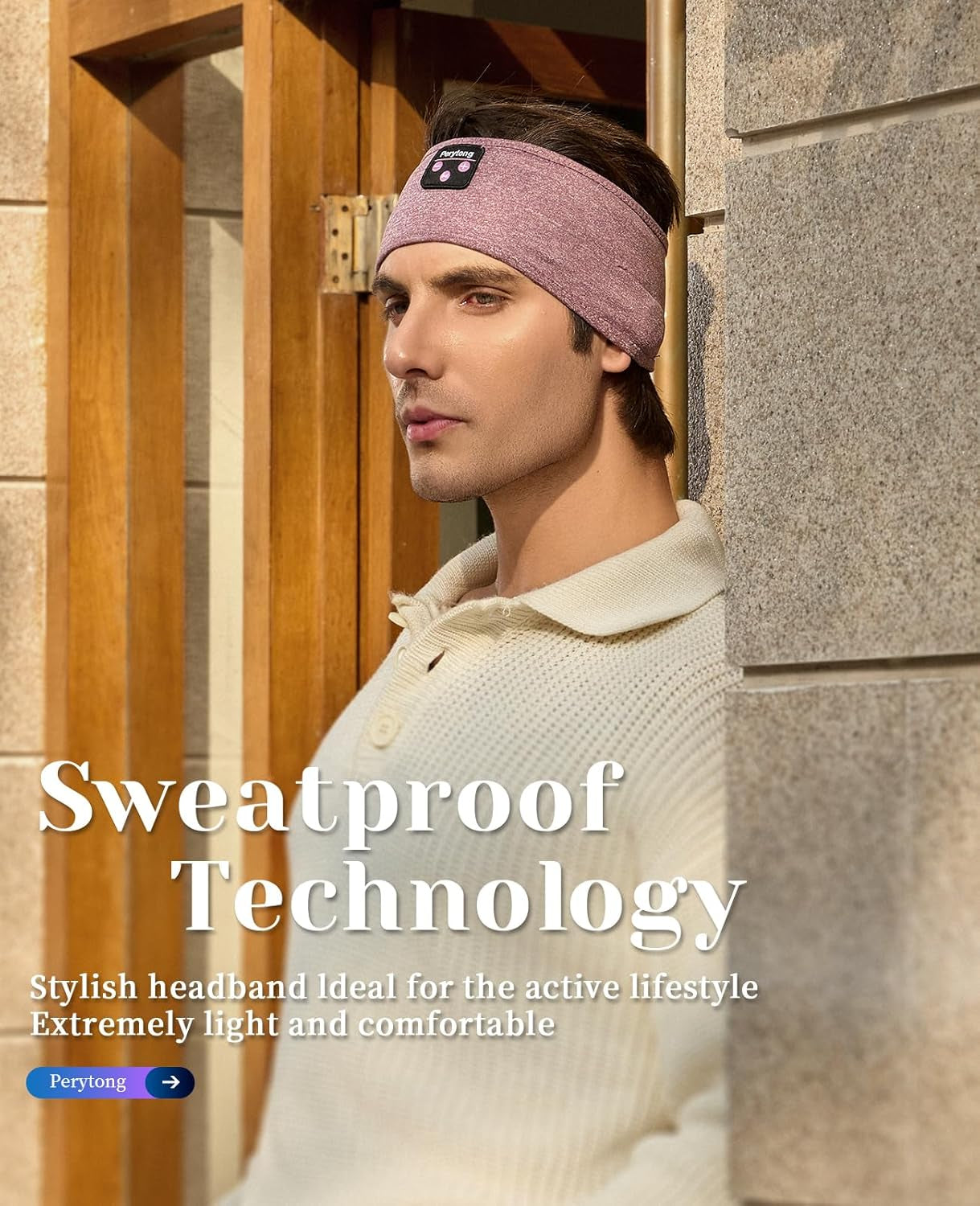 Sleep Headphones Bluetooth Sports Headband with Ultra-Thin HD Stereo Speakers – Comfortable Wireless Headset for Sleeping, Workout, Jogging, Yoga, Insomnia, Air Travel & Meditation – Unisex