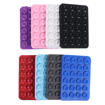 2-Pack Double-Sided Silicone Suction Pads – Adhesive Mobile Phone Fixture with Strong Suction Cups for Repair & Mounting