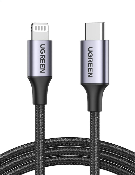 USB-C to Lightning Cable 6FT [Apple MFi Certified] – Fast Charging Cord Compatible with iPhone 14/13/12/11/XS/XR/X/8 Series, iPad, AirPods Pro & More