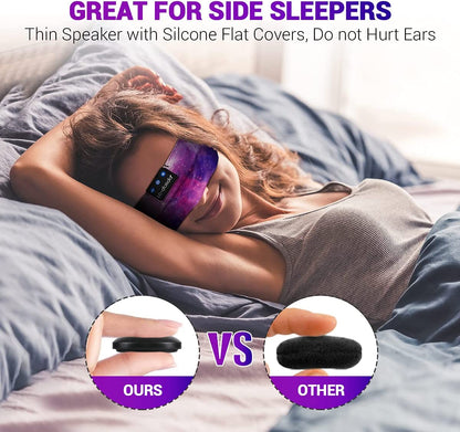 Bluetooth Sleep Headphones Headband – Wireless Music Headband with Ultra-Thin HD Stereo Speakers for Side Sleepers, Sports, Yoga, Travel & Relaxation