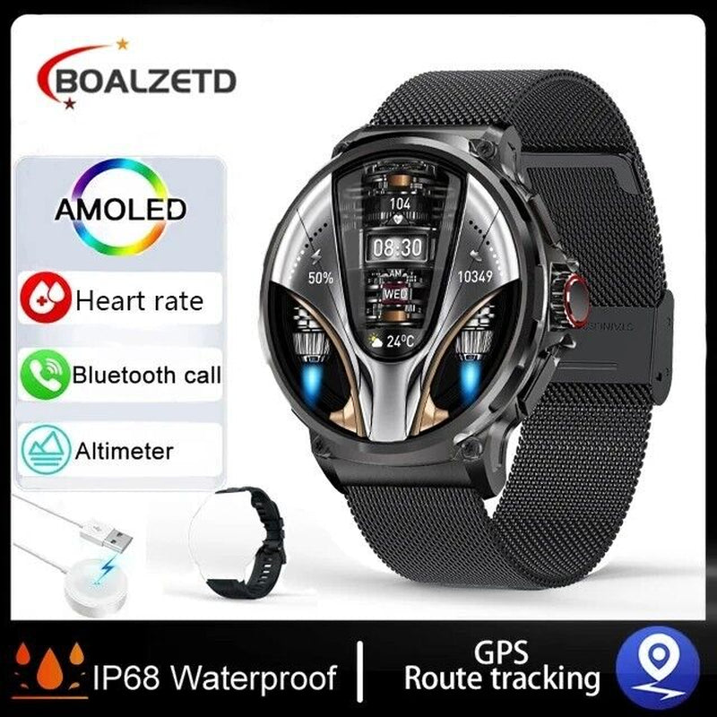 1.85" Ultra HD Smartwatch with GPS & Bluetooth Calling, Fitness Tracker with Heart Rate, Sleep & Health Monitoring, Sports Smart Watch for Men Women, Ideal Gym Gift