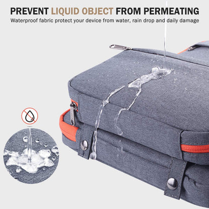 Waterproof 13-14 Inch Laptop Sleeve Case with Detachable Accessory Pouch — Compatible with MacBook Air M2/M3/M4, MacBook Pro 13/14, Surface Laptop 4/5 (13.5”), Chromebook 14, 2-in-1 Protective Computer Bag