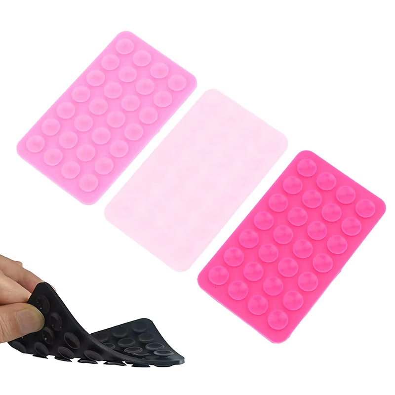 Double-Sided Silicone Suction Cup Pad – Strong Adhesive Rubber Mount for Mobile Phone Repair & Fixture Support