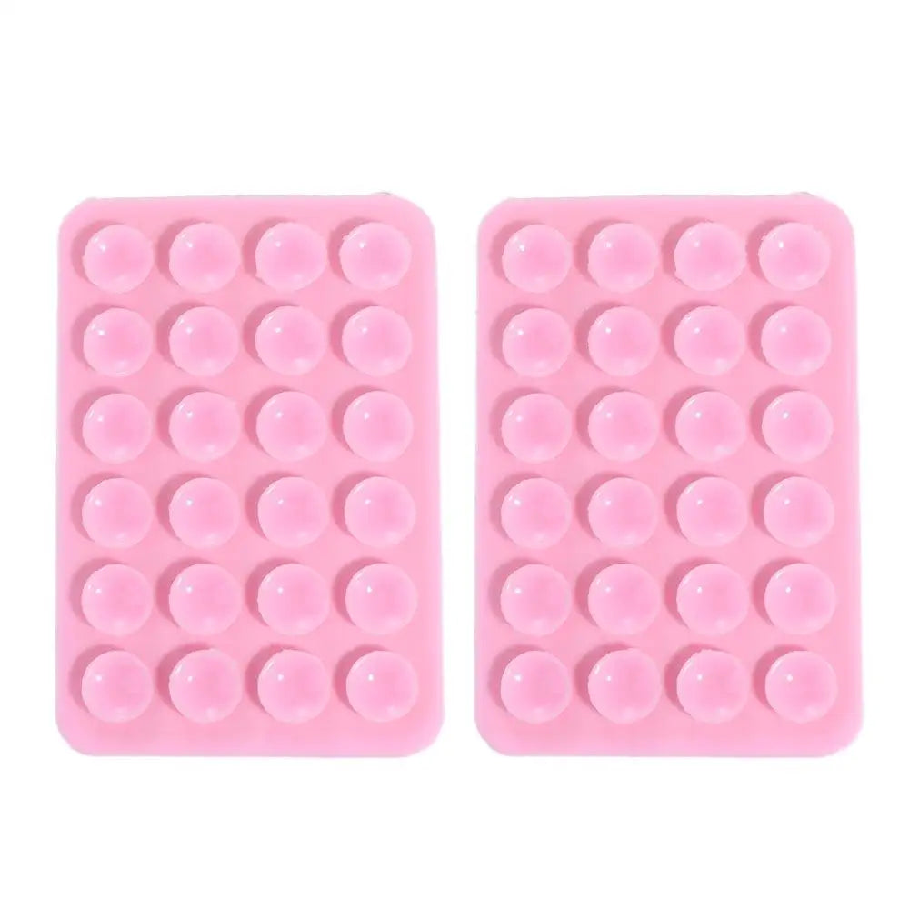 2-Pack Double-Sided Silicone Suction Pads – Adhesive Mobile Phone Fixture with Strong Suction Cups for Repair & Mounting