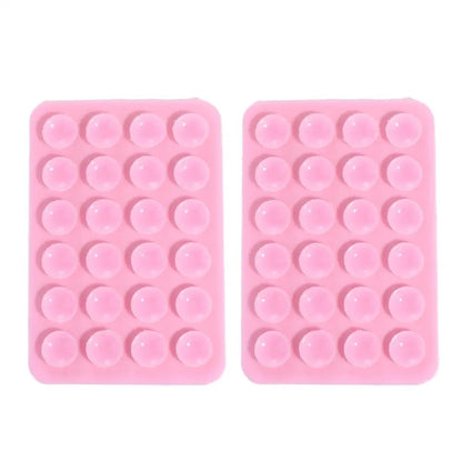 2-Pack Double-Sided Silicone Suction Pads – Adhesive Mobile Phone Fixture with Strong Suction Cups for Repair & Mounting