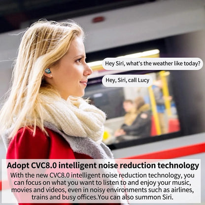 Bluetooth Earbuds with 2200mAh Charging Case, Wireless Earphones with Built-in Emergency Power Bank, Noise-Canceling Stereo Sound, Touch Control & Long Battery Life for Adults