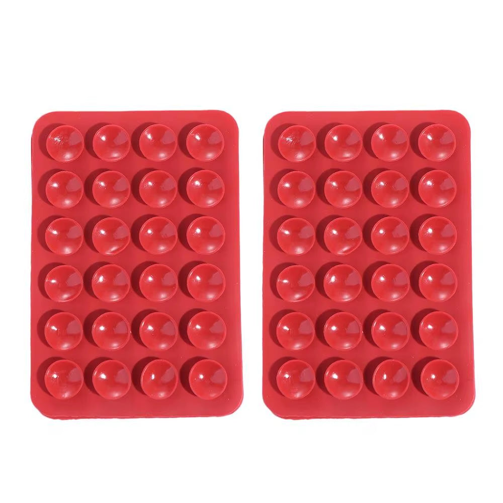 2-Pack Double-Sided Silicone Suction Pads – Adhesive Mobile Phone Fixture with Strong Suction Cups for Repair & Mounting