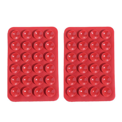 2-Pack Double-Sided Silicone Suction Pads – Adhesive Mobile Phone Fixture with Strong Suction Cups for Repair & Mounting