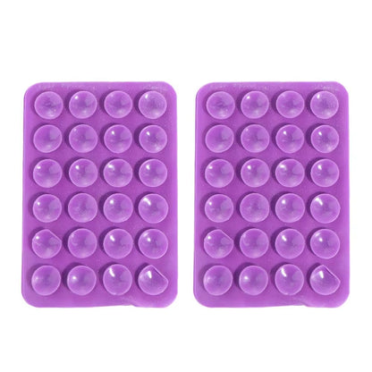 2-Pack Double-Sided Silicone Suction Pads – Adhesive Mobile Phone Fixture with Strong Suction Cups for Repair & Mounting