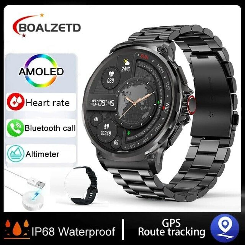 1.85" Ultra HD Smartwatch with GPS & Bluetooth Calling, Fitness Tracker with Heart Rate, Sleep & Health Monitoring, Sports Smart Watch for Men Women, Ideal Gym Gift