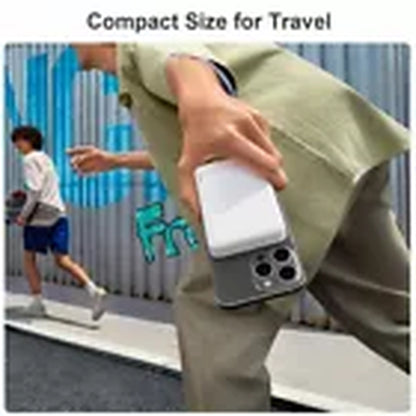 Magnetic Wireless Power Bank 10000mAh – Portable Fast Charger Battery Pack Compatible with iPhone 16/15/14/13/12 Series