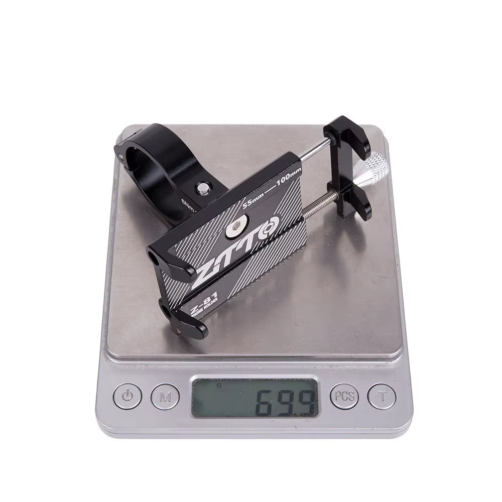 Universal Bicycle & Motorcycle Phone Mount – Heavy-Duty Metal Handlebar Holder for MTB, Road Bike, Scooter, M365 – Secure GPS, Mobile & Cell Phone Cradle for Cycling & Moto Use