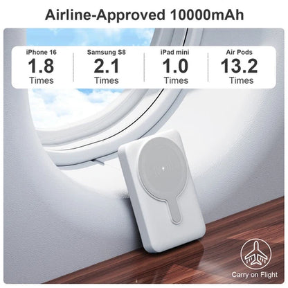 Magnetic Wireless Power Bank 10000mAh – Portable Fast Charger Battery Pack Compatible with iPhone 16/15/14/13/12 Series