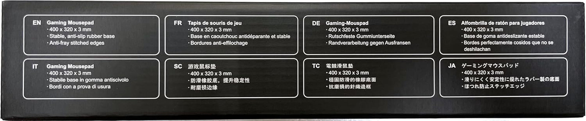 DX-1000XL Waterproof Gaming Mouse Pad – XL 15.75 x 12.6" Non-Slip Mouse Mat with Stitched Edges & Rubber Base – Extended Desk Pad for Laptop & Desktop, Black